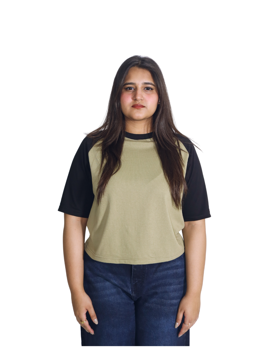 Patch-Olive Tee
