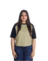 Patch-Olive Tee