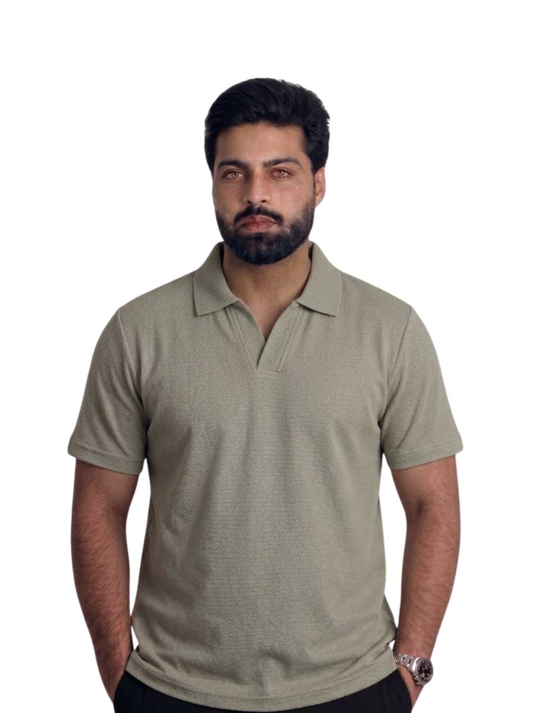 Pistal V-Shape Popcorn Shirt