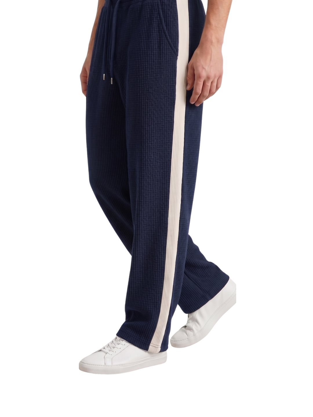 Navy-Blue White Stripe Trouser