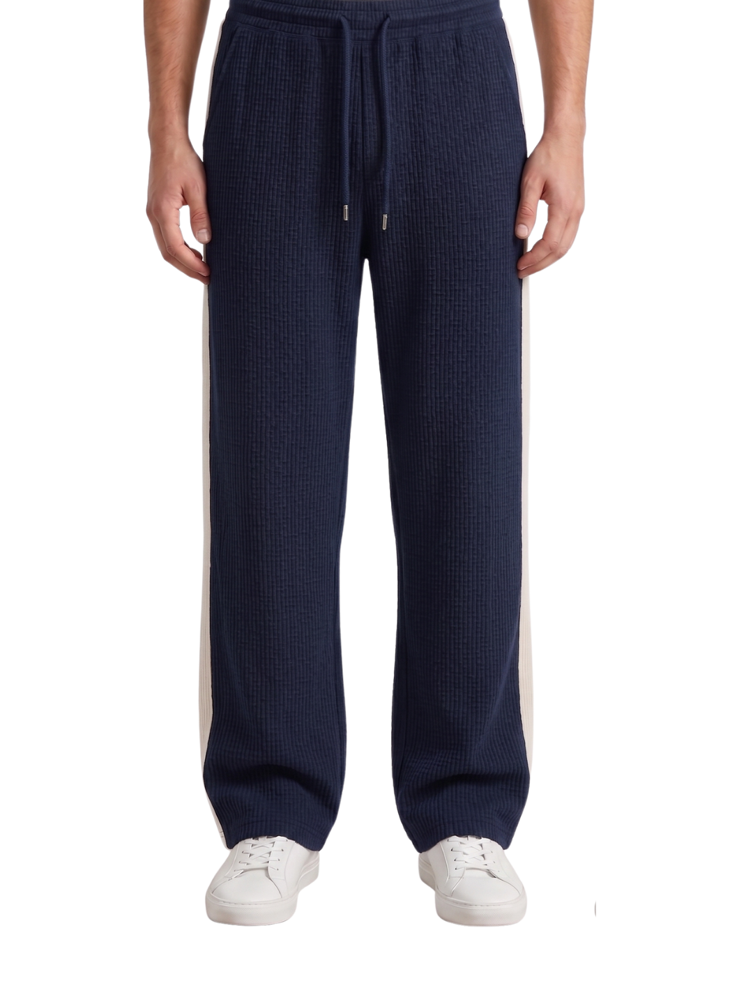 Navy-Blue White Stripe Trouser