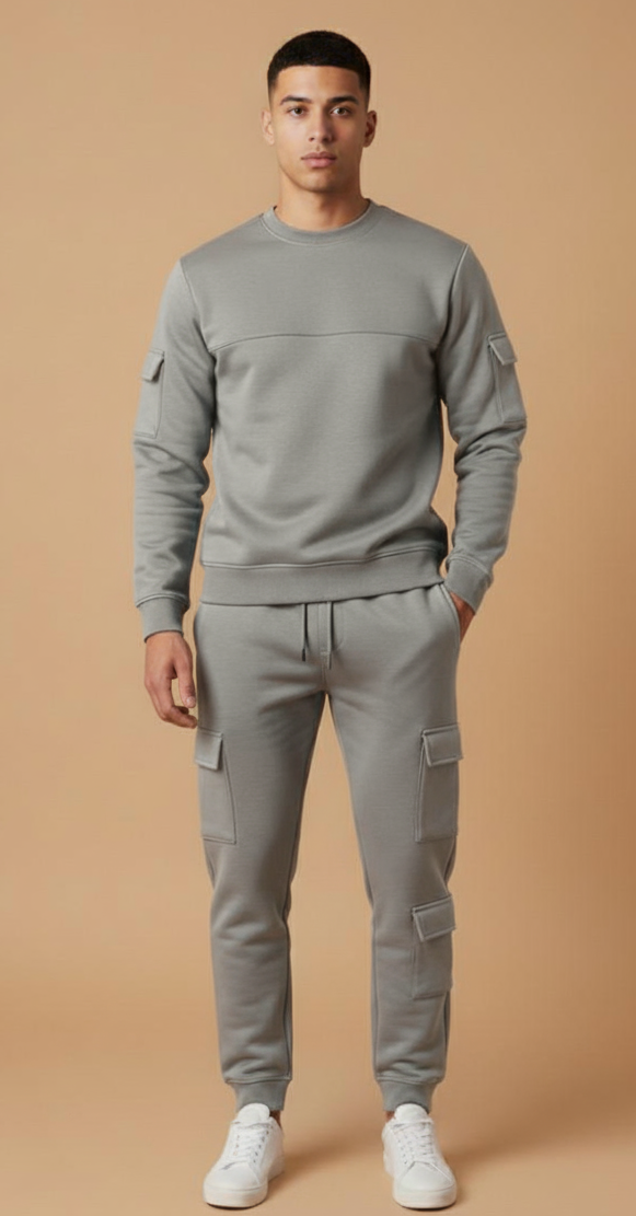 Grey Cargo Unique Tracksuit