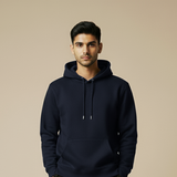 Casual Navy Blue Hoodie