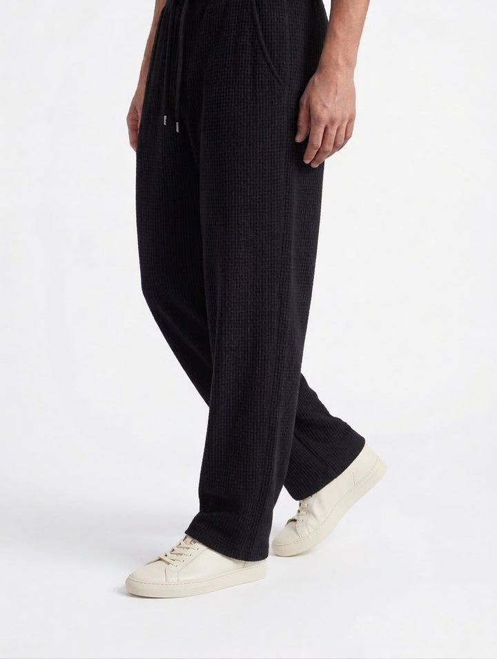 Black Popcorn Trouser
