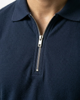 Navy Polo Zipper