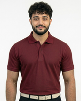 Maroon Polo V-Shape