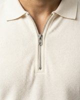 White Polo Zipper